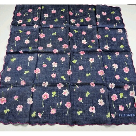 ELLE Lot Of 4 Handkerchief Neckerchief Bandana Scarf - Picture 2 of 5